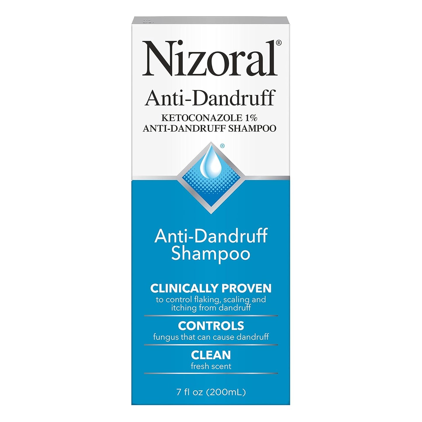 Nizoral Anti-Dandruff Shampoo with 1% Ketoconazole, Fresh Scent, 7 Fl Oz - Medaid