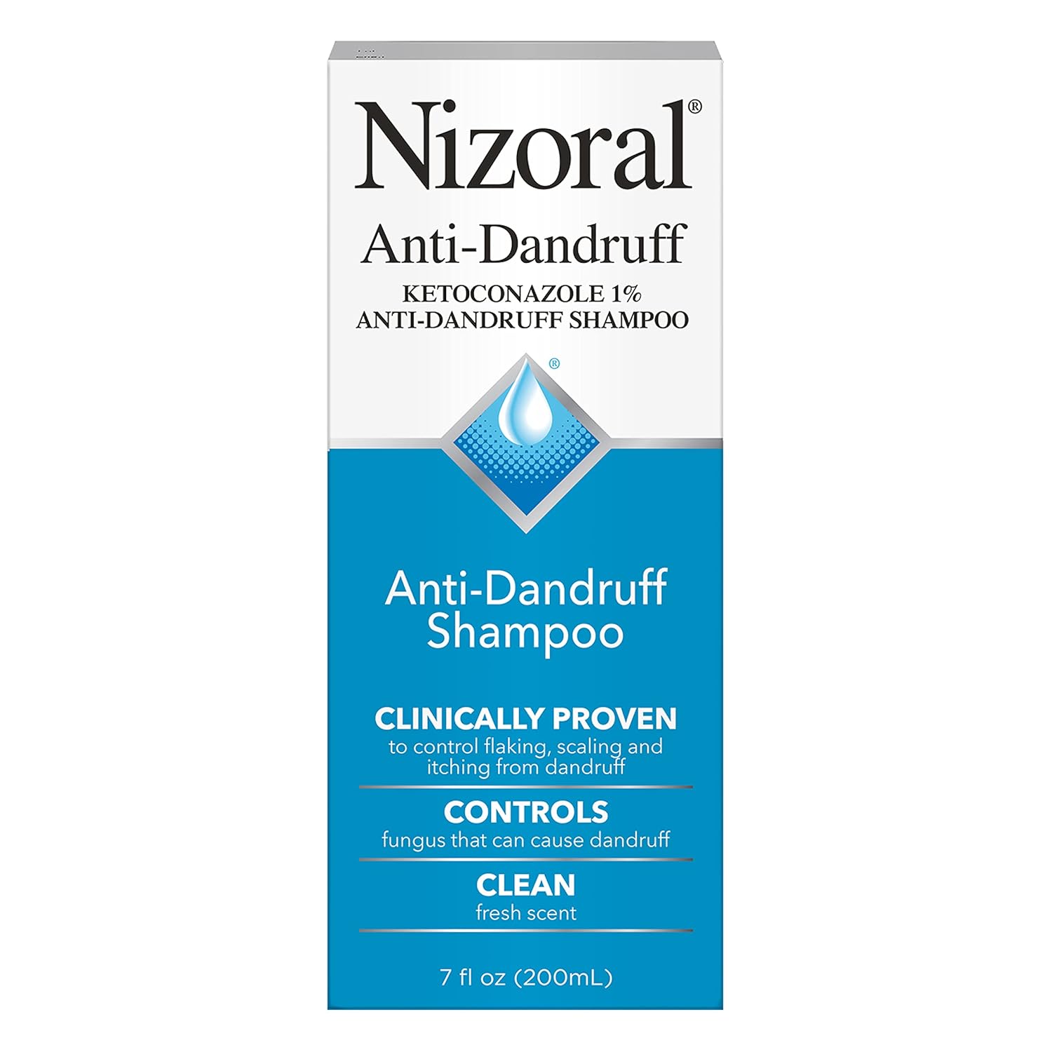 Nizoral Anti-Dandruff Shampoo with 1% Ketoconazole, Fresh Scent, 7 Fl Oz - Medaid