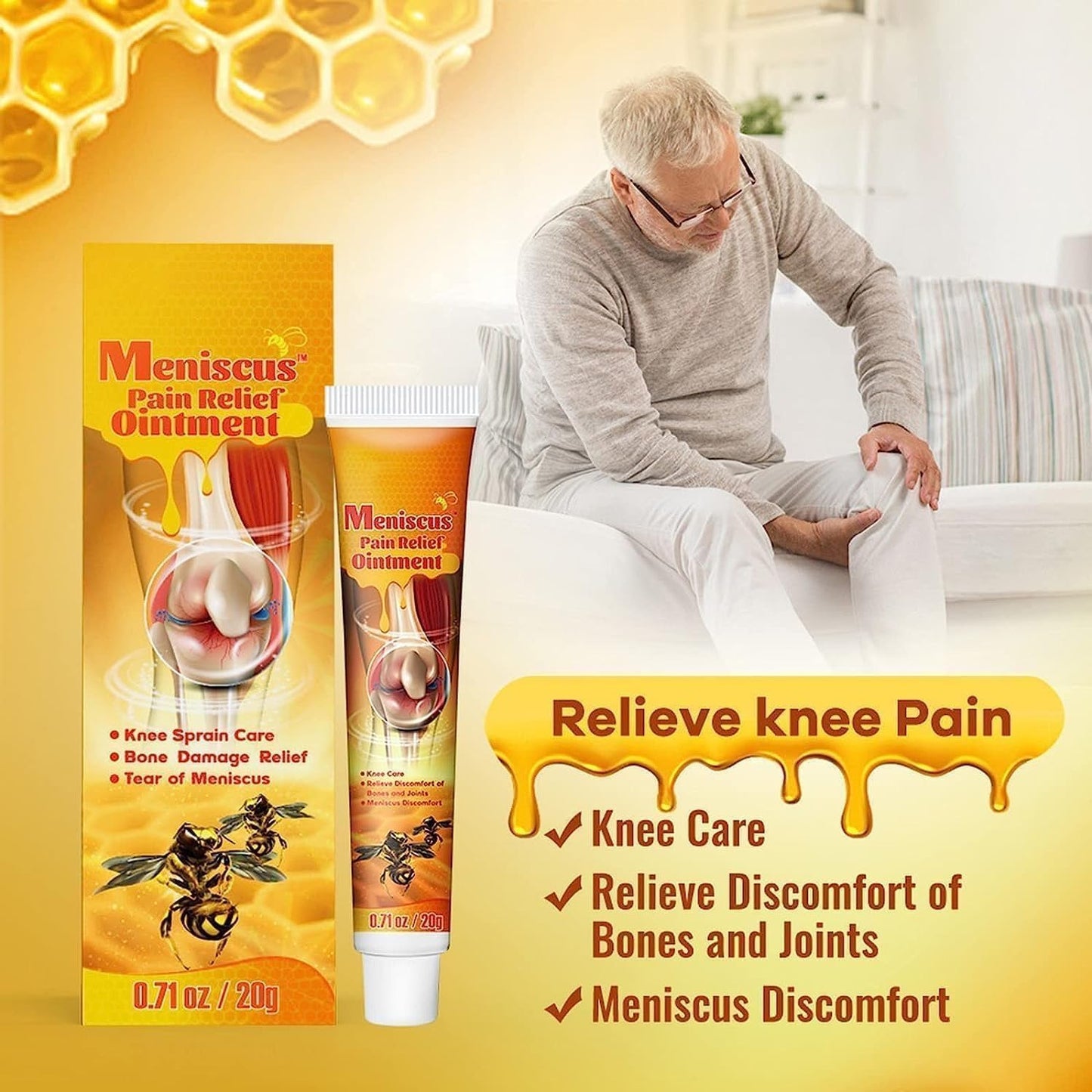 QX YUSAOUG 15PCS Bee Venom Moisturizing Cream, New Zealand Venom Professional Treatment Gel, Bee Venom Joint Care Gel - Medaid