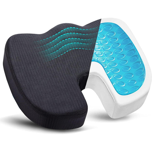 Seat Cushion Non-Slip Desk Chair Cushion Back, Coccyx, Sciatica, Tailbone Pain Relief Butt Pillow - Medaid