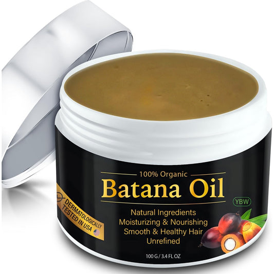 YBW Batana Oil for Hair Growth and Nourishment (100G), YBW Natural Batana Oil to Prevent Hair Loss, Eliminates Split Ends for Men and Women - 100g - Medaid