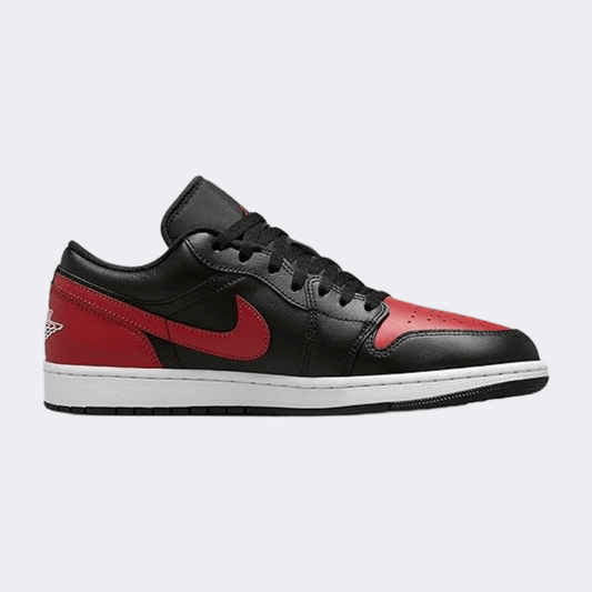 Nike Air Jordan 1 Low Men Lifestyle Shoes Black/Red - Medaid