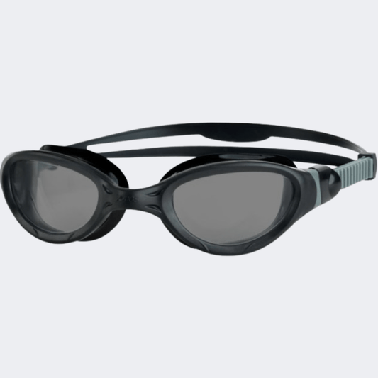 Zoggs Phantom 2 Unisex Swim Goggles Black/Grey/Tint - Medaid