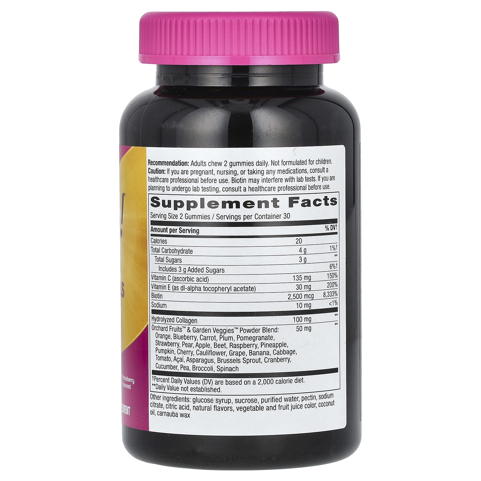 Nature's Way, Alive! Hair, Skin & Nails Gummies, Strawberry, 60 Gummies - Medaid