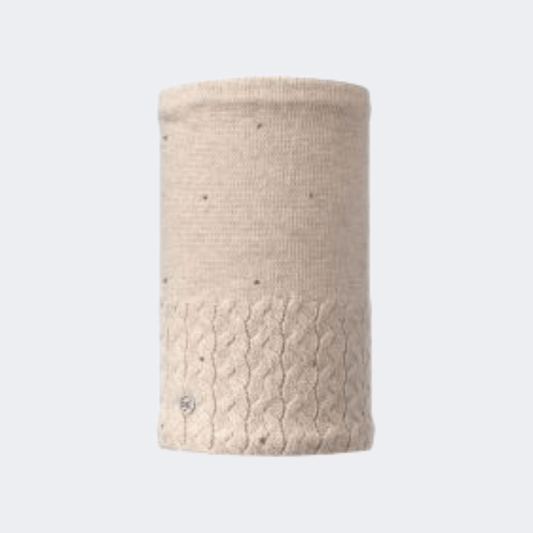 Buff Knitted And Polar Women Lifestyle Tubular Beige - Medaid International