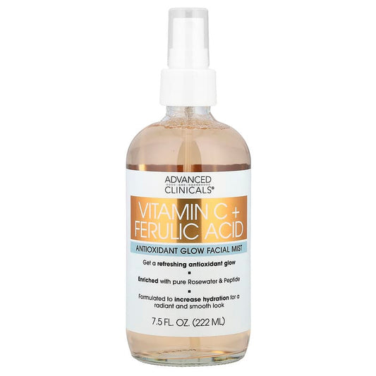 Advanced Clinicals, Vitamin C + Aloe Vera, Antioxidant Glow Facial Mist, 222 ml - Medaid