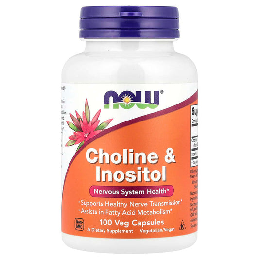 NOW Foods, Choline & Inositol, 100 Veg Capsules - Medaid