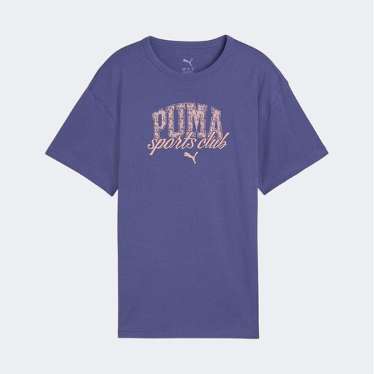 Puma Class Girls Lifestyle T-Shirt Blue Crystal - Medaid International