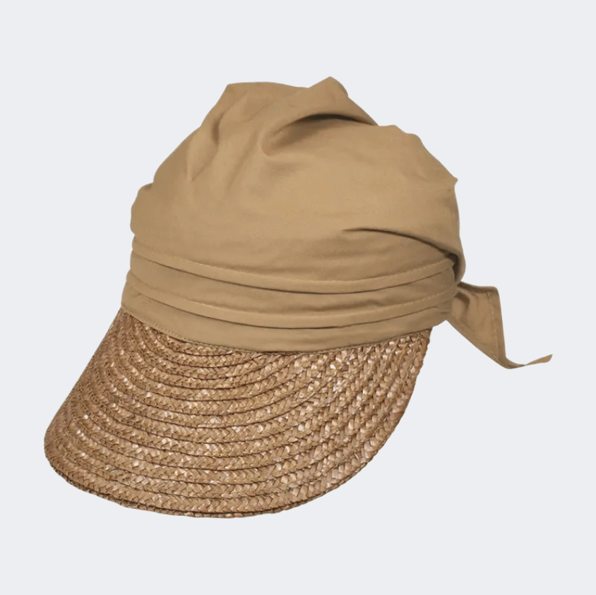 Stamion Visor Women Beach Hat Light Brown - Medaid