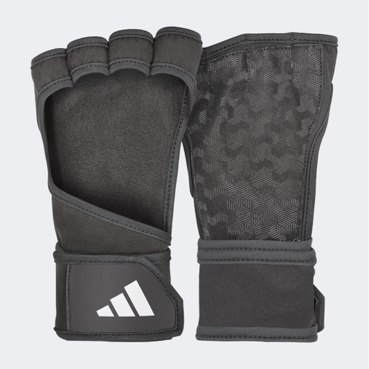 Adidas Accessories Open Back Unisex Fitness Gloves Black - Medaid