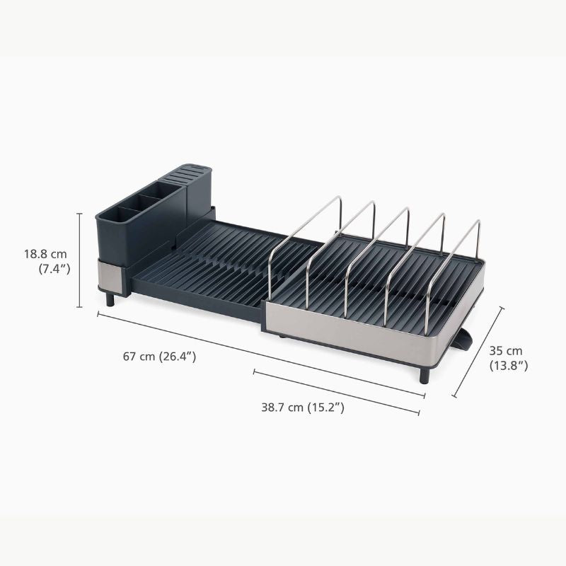 Joseph Joseph Extend™ Max Stainless-steel Expandable Dish Drainer - Medaid