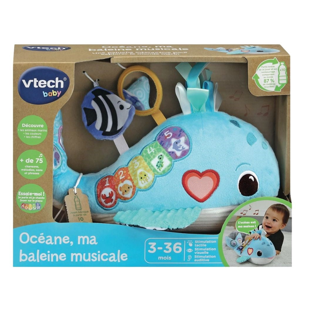 Vtech Baby Océane Ma Baleine Musical Plush - Medaid International