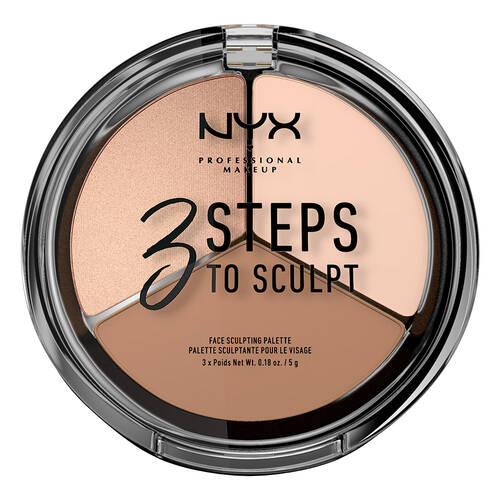 NYX Highlighter & Contouring 3 STEPS TO SCULPT - Medaid