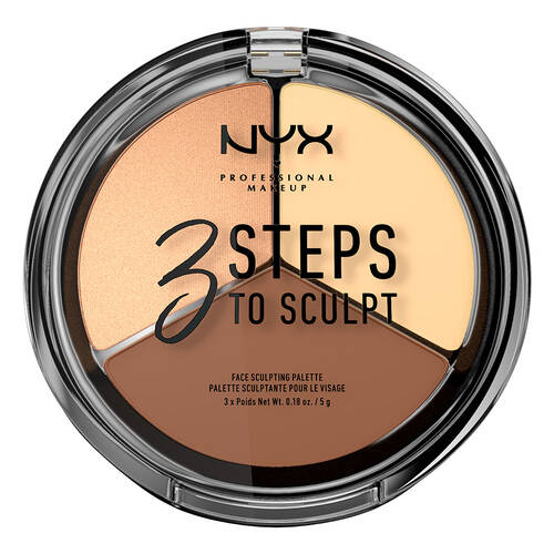 NYX Highlighter & Contouring 3 STEPS TO SCULPT - Medaid
