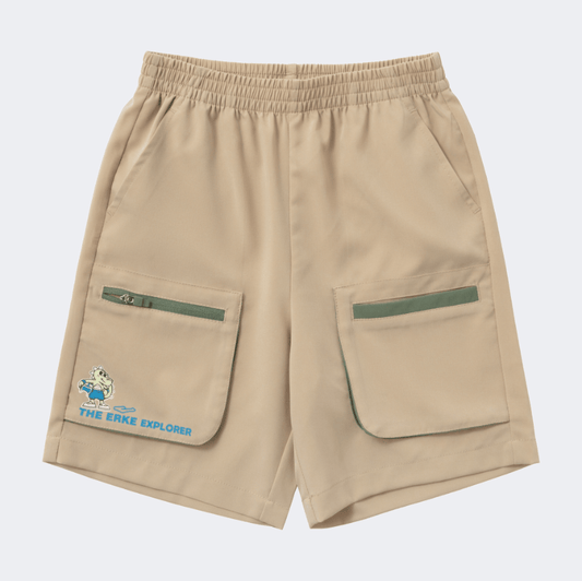 Erke Sport Infant-Girls Lifestyle Short Oatmeal - Medaid International
