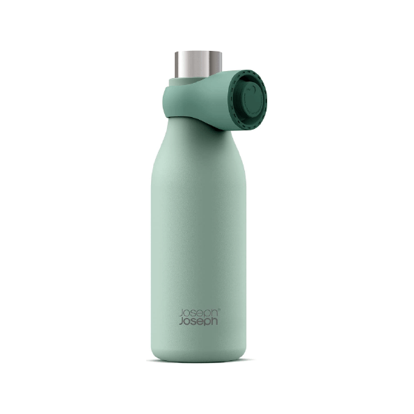 Joseph Joseph Loop™ 500ml Stainless-steel Vacuum Insulated Water Bottle Green - Medaid