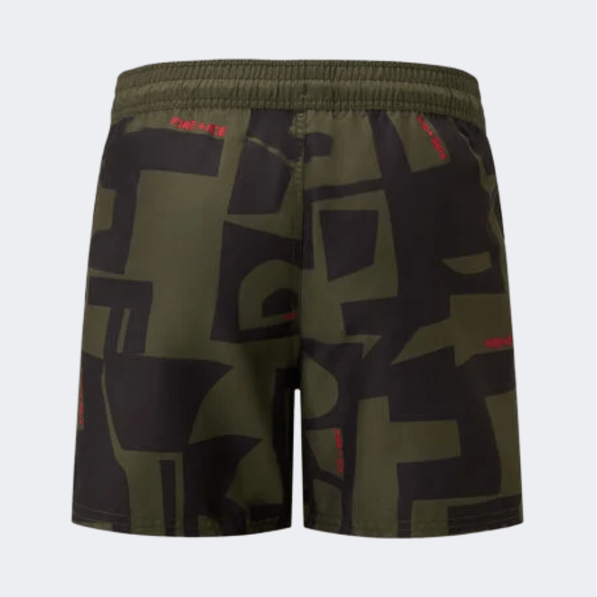Fire And Ice Nelson  Men Beach Swim Short Olive Green/Black - Medaid