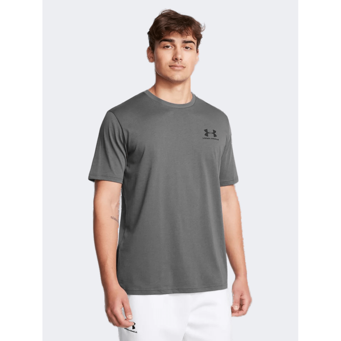 Under Armour Left Chest Men Lifestyle T-Shirt Castlerock/Black - Medaid