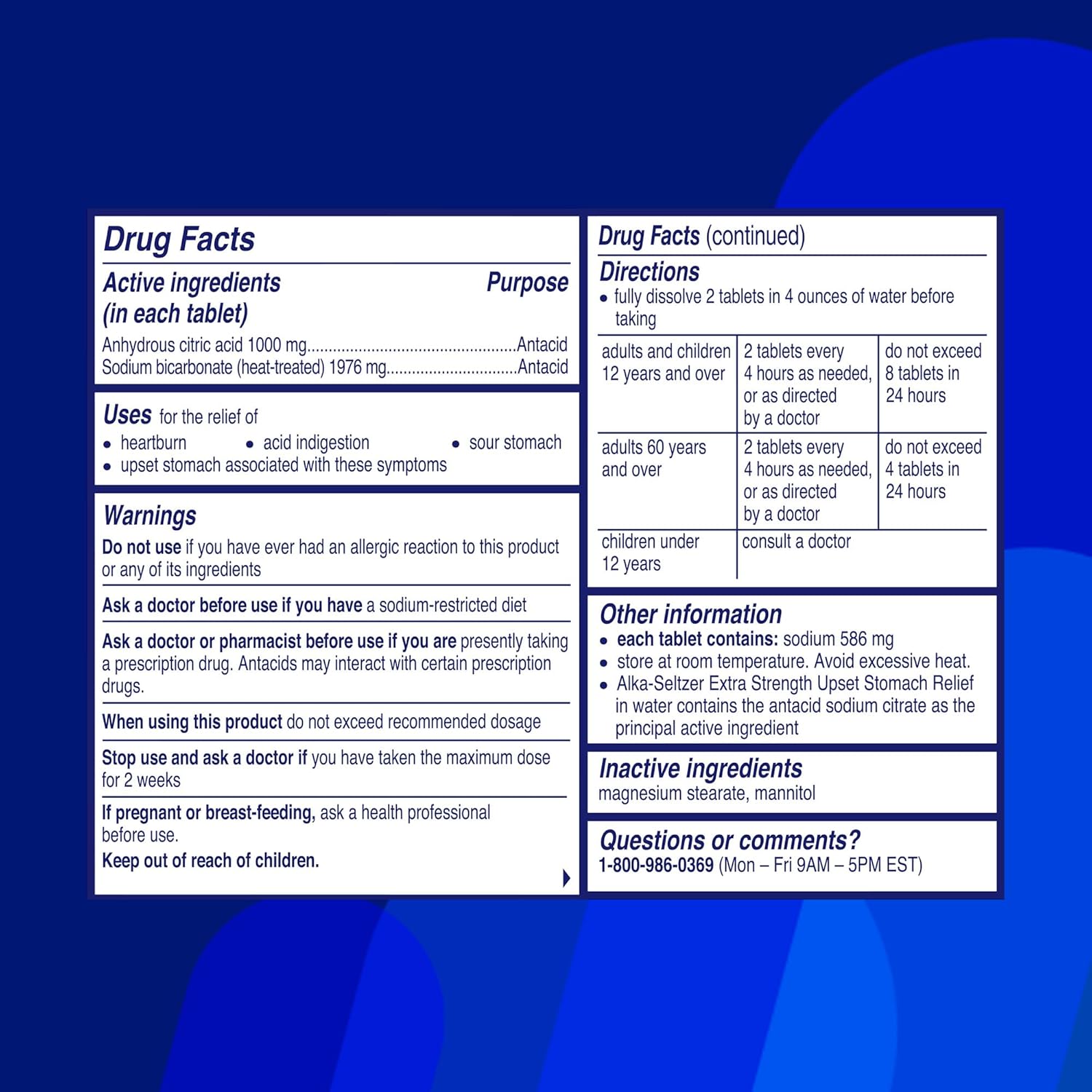 ALKA-SELTZER® HEARTBURN RELIEF EXTRA STRENGTH - Medaid