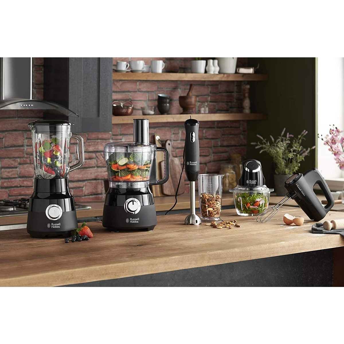 Russell Hobbs Desire Mini Chopper, Matte Black - Medaid
