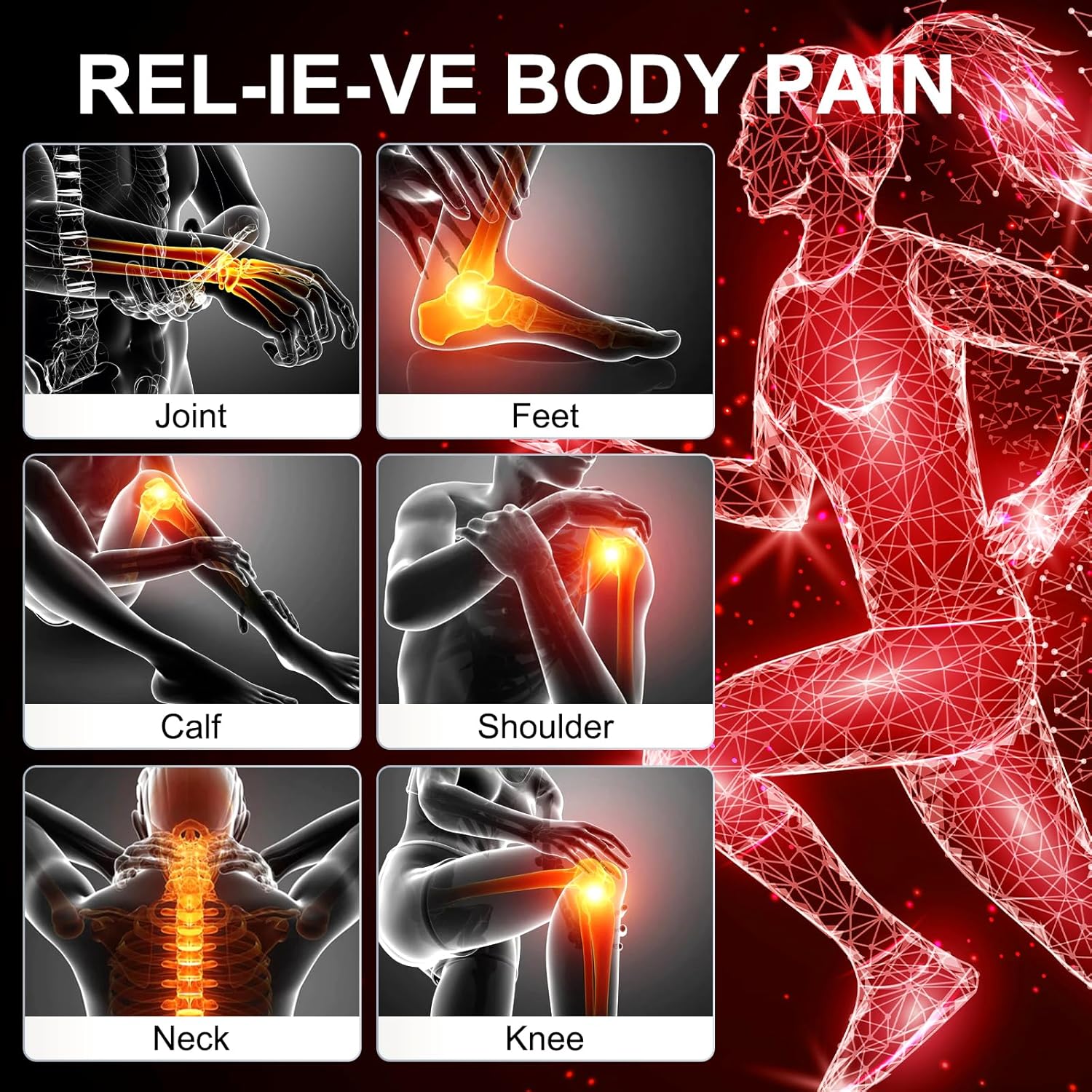 Red Light Therapy, 660nm ＆850nm Infrared Light with 15/30/45 Mins Timer, 3-in-1 Chip Red Light Lamp, 10 Brightness Adjustable Gooseneck Red Light Lamps for Full Body - Medaid