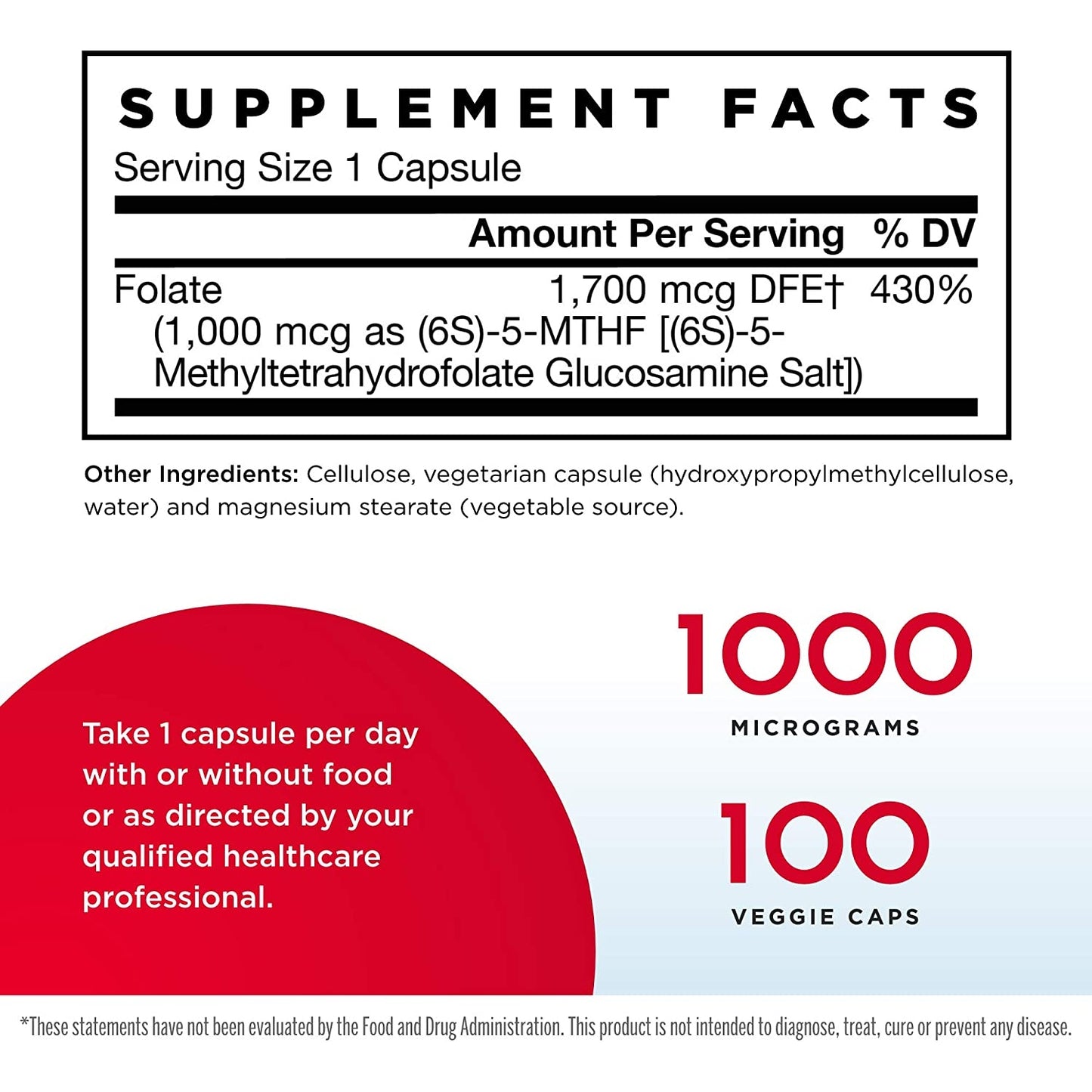 Methyl folate 1000 mcg - Medaid