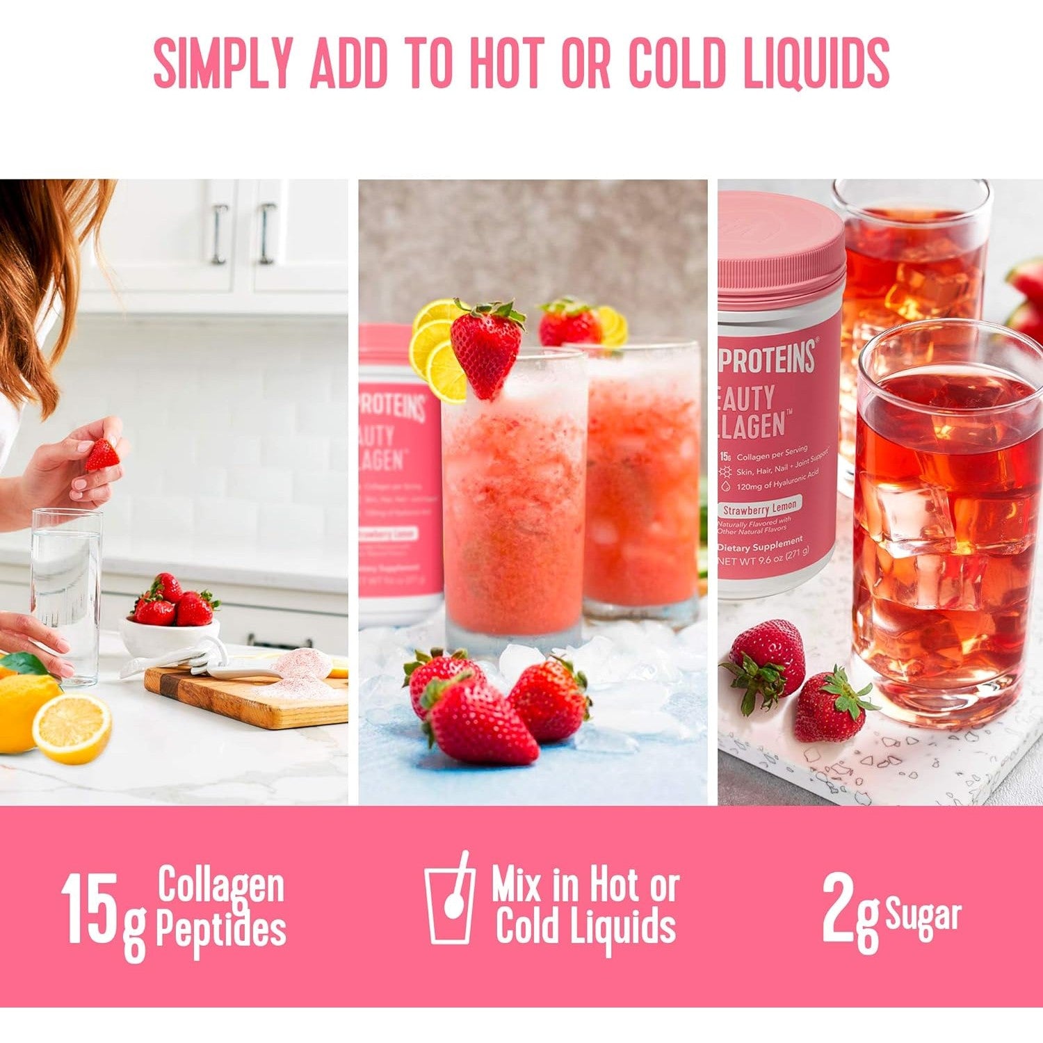 Vital Proteins - Beauty Collagen Strawberry Lemon | 271 g - Medaid