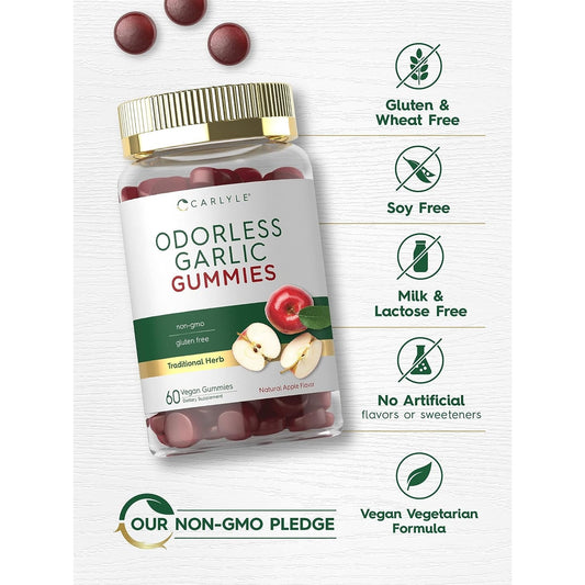 Carlyle Odorless Garlic Gummies - 60 count - Medaid - Lebanon