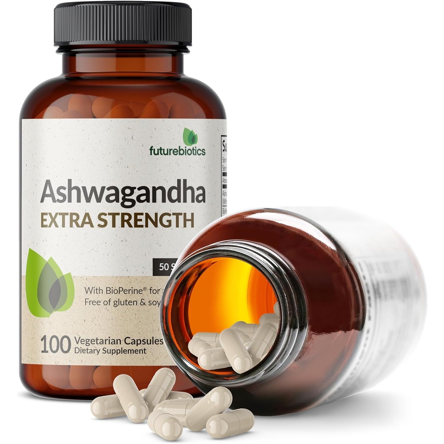 Ashwagandha Capsules - Futurebiotics - 100 pack - Medaid