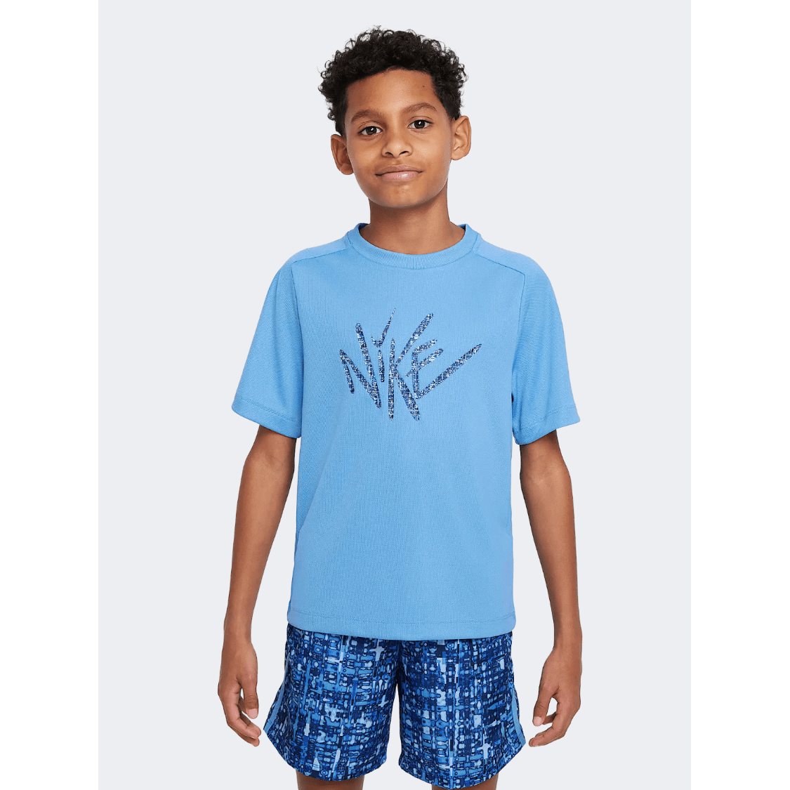 Nike Df Multi Boys Training T-Shirt Blue Beyond - Medaid
