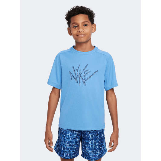 Nike Df Multi Boys Training T-Shirt Blue Beyond - Medaid