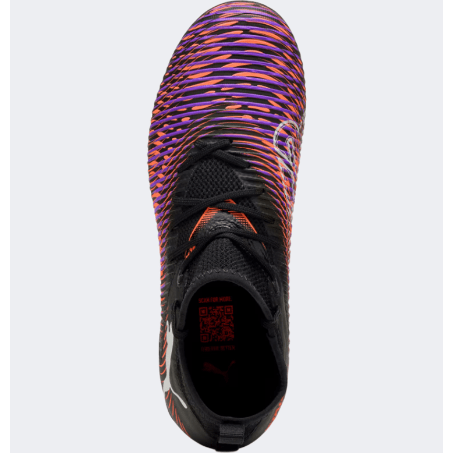 Puma Future 8 Match Firm Ground/Artificial Gs-Boys Football Shoes Black/Red - Medaid