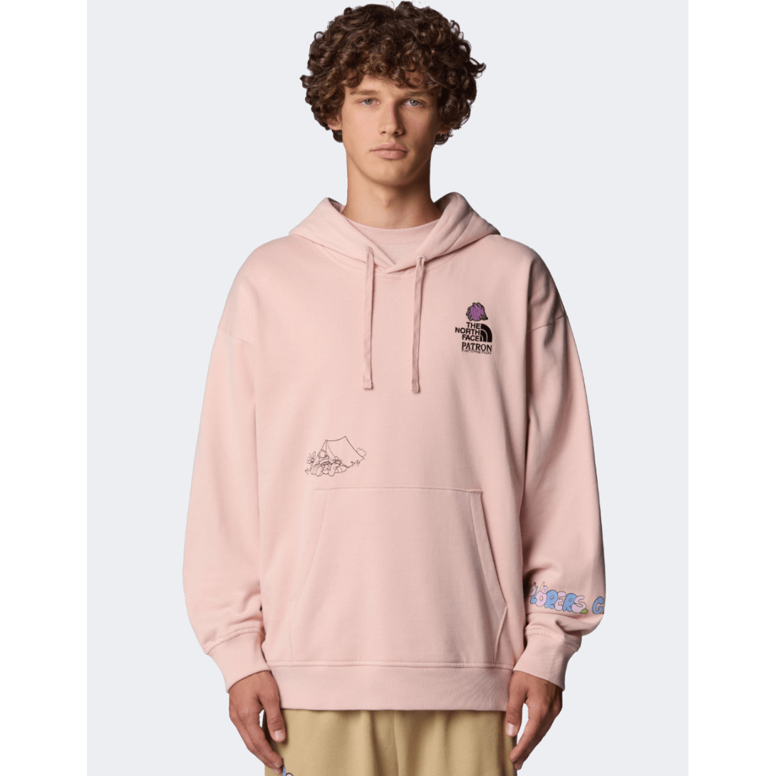 The North Face Mountain Cleanup Oversized Women Lifestyle Hoody Pink Moss - Medaid International