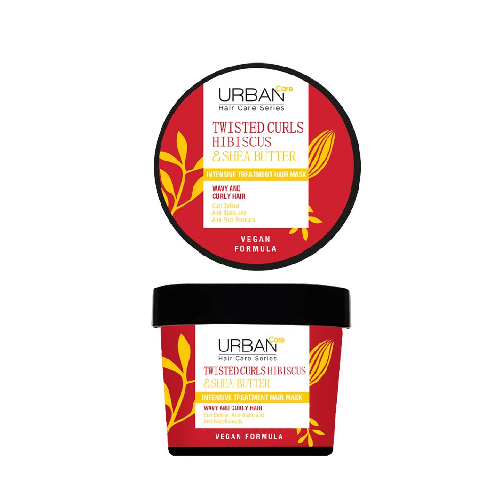 Urban Care twisted curls hibiscus and shea butter treatment hair mask 230ML - Medaid