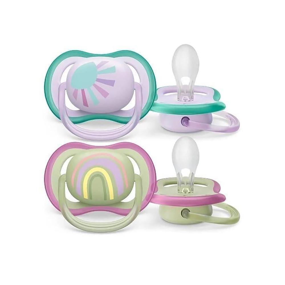 Ultra Air Soother Rainbow 0-6M Pack Of 2 - Medaid International