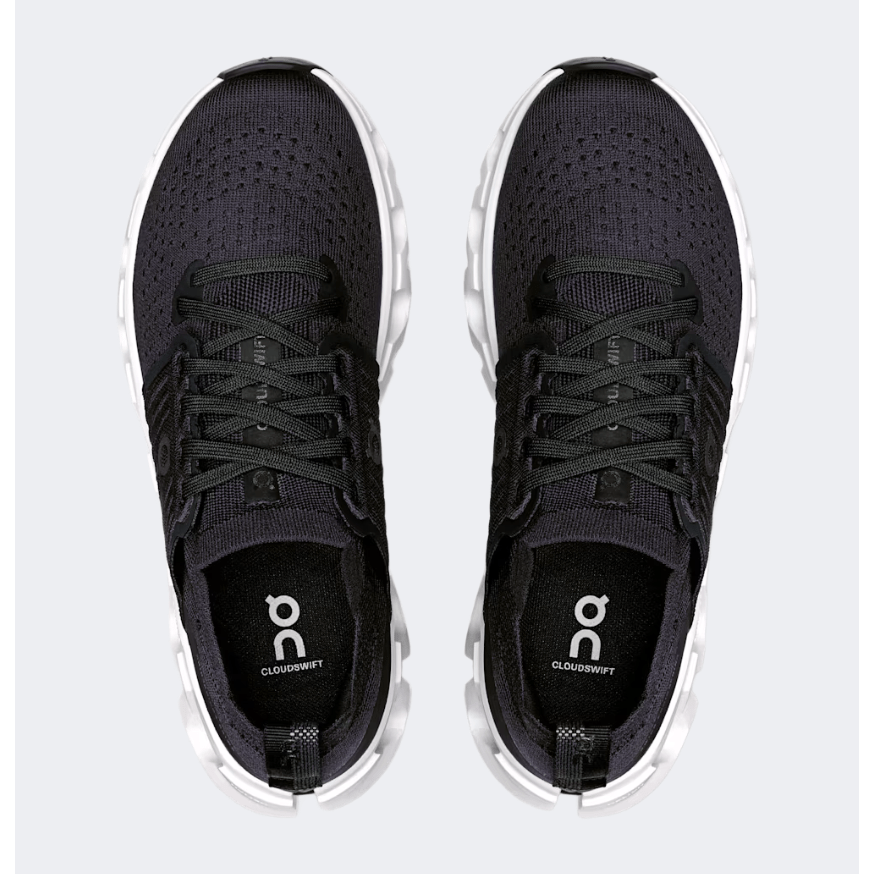 On Cloudswift 4 Women Running Shoes Black/White - Medaid