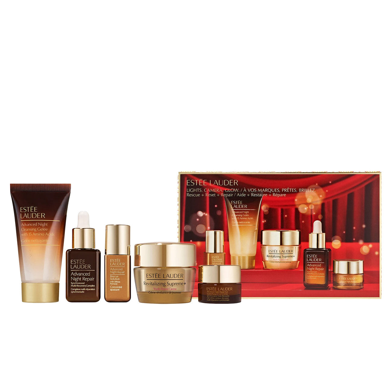Estée Lauder Lights Camera Glow Rescue + Reset Repair Set - Medaid International