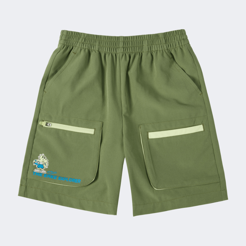 Erke Sport Infant-Boys Lifestyle Short Dark Green - Medaid International