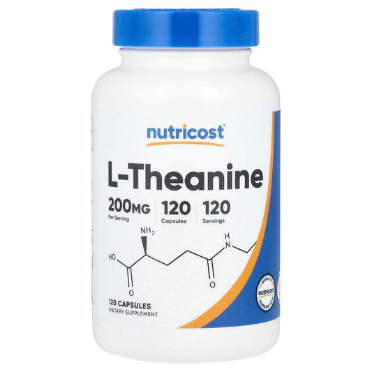 Nutricost, L-Theanine, 200 mg, 120 Capsules - Medaid