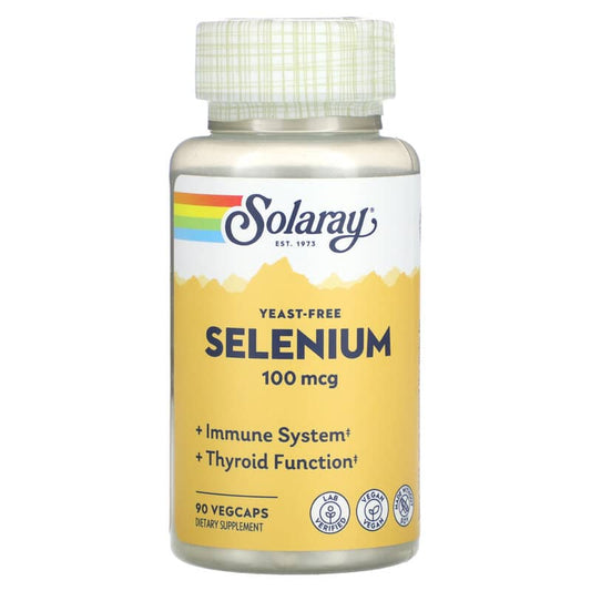 Solaray, Yeast-Free Selenium, 100 mcg, 90 VegCaps - Medaid