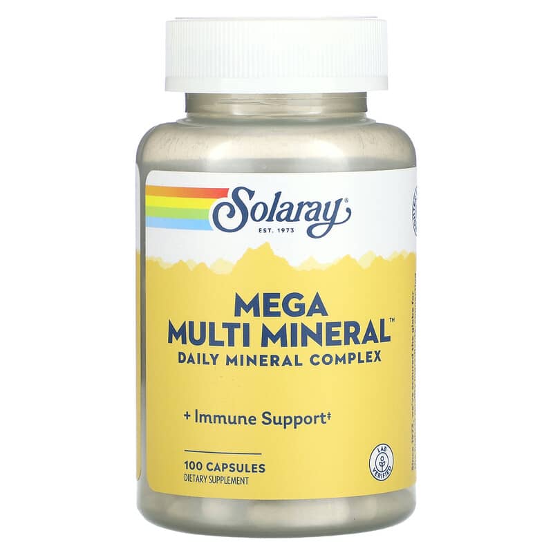 Solaray, Mega Multi Mineral, 100 Capsules - Medaid