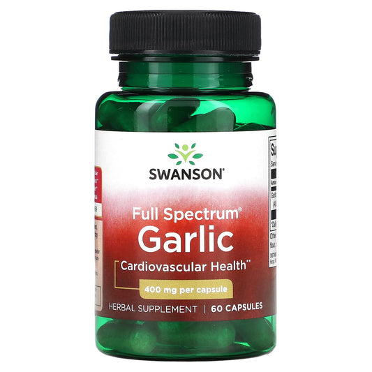 Swanson, Full Spectrum Garlic, 400 mg, 60 Capsules - Medaid