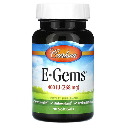 Carlson, E-Gems, 268 mg (400 IU), 90 Soft Gels - Medaid