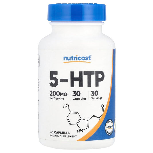Nutricost, 5-HTP, 200 mg, 30 Capsules - Medaid