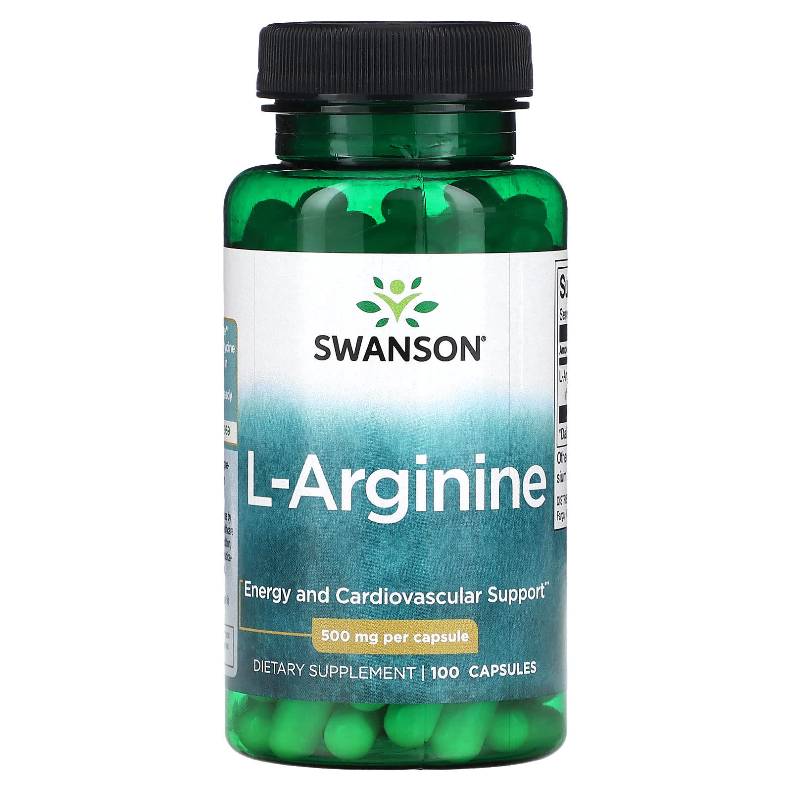 Swanson, L-Arginine, 500 mg, 100 Capsules - Medaid