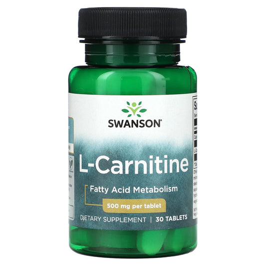 Swanson, L-Carnitine, 500 mg, 30 Tablets - Medaid