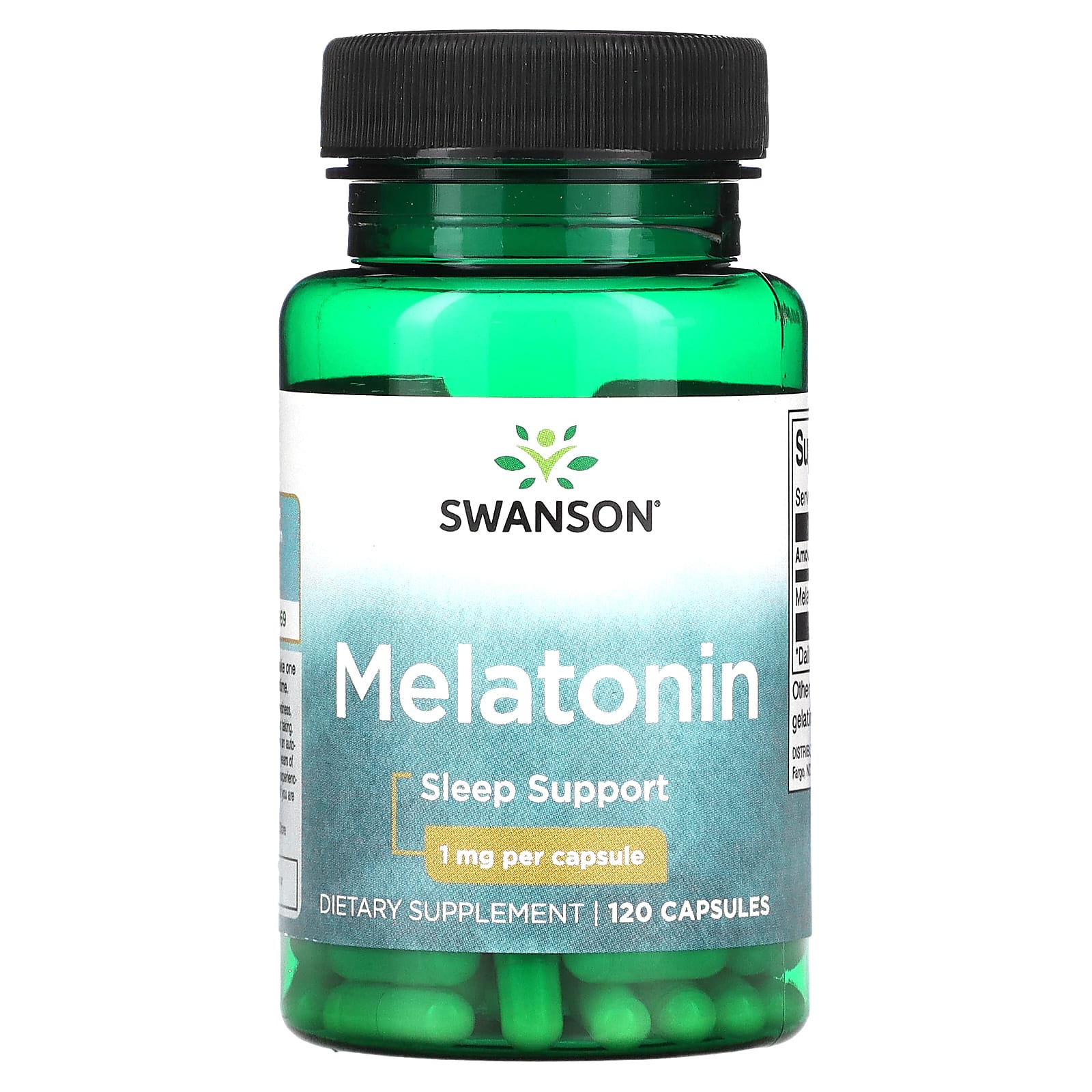 Swanson, Melatonin, 1 mg, 120 Capsules - Medaid