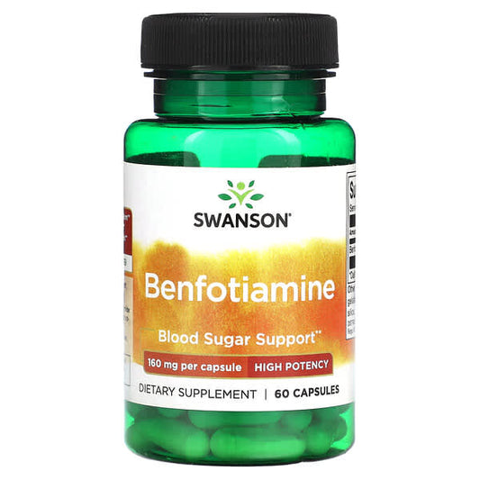 Swanson, Benfotiamine, High Potency, 160 mg, 60 Capsules - Medaid