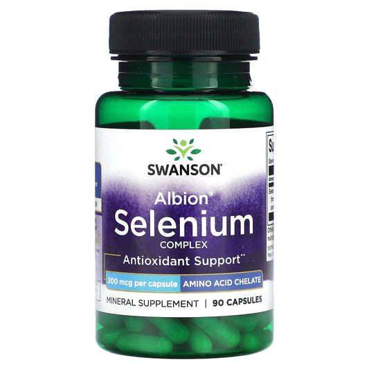 Swanson, Albion Selenium Complex, 200 mcg , 90 Capsules - Medaid