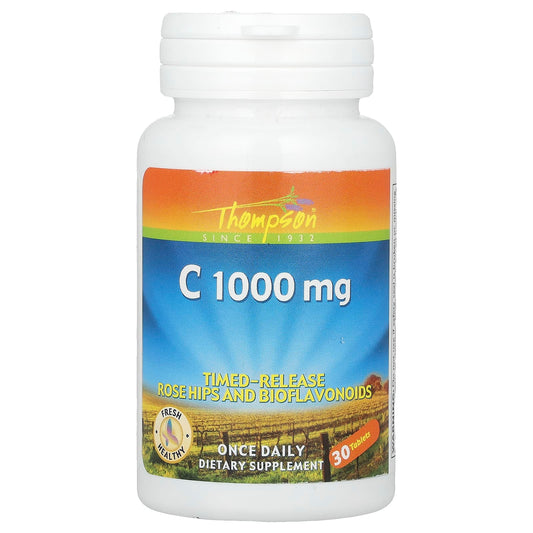 Thompson, Vitamin C, 1,000 mg, 30 Tablets - Medaid